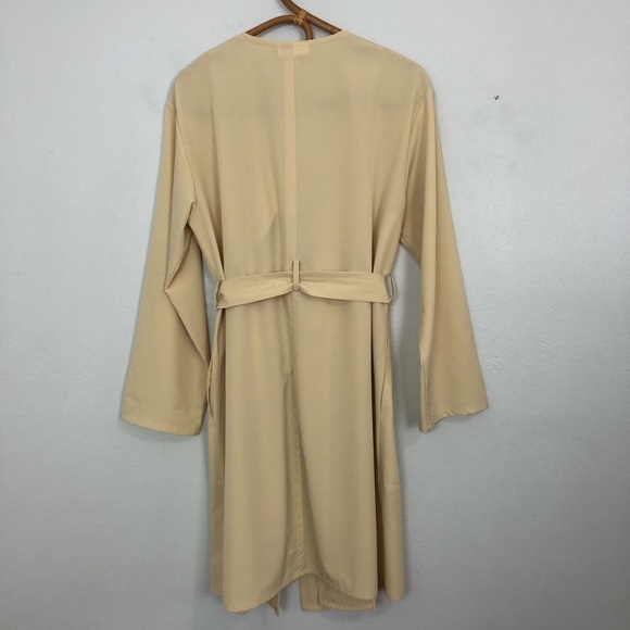 Prologue Open Front Belted Lightweight Trench Coat - Picture 7 of 16